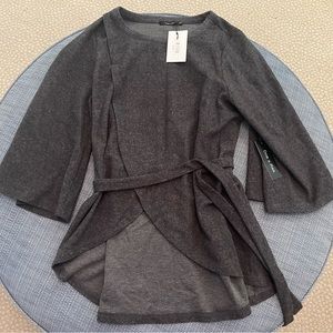 NWT size L Doe & Rae Women’s wrap blouse